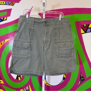 Cabela's, Green Cargo Shorts with Utility Design. Size 36. Excellent condition!